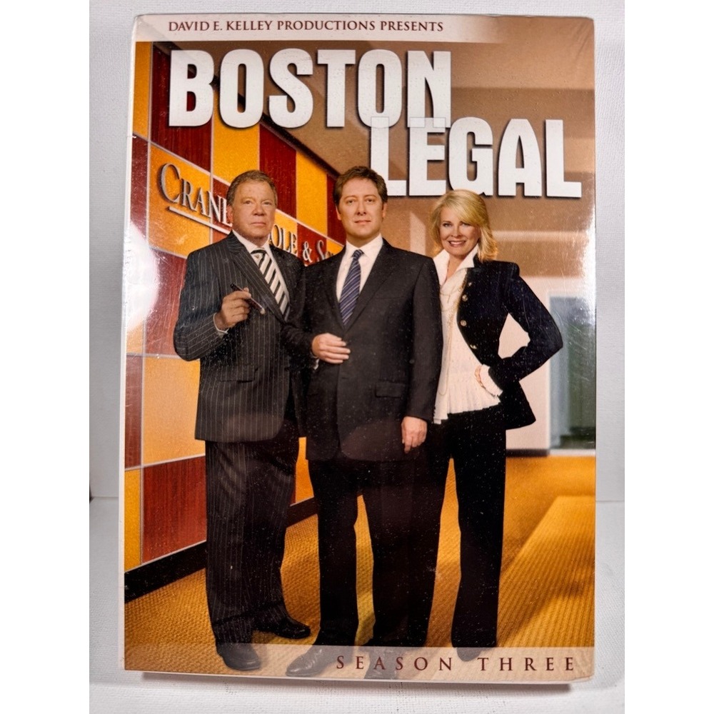 Boston Legal Season Three 3 DVD‎ Set New Sealed William Shatner James Spader